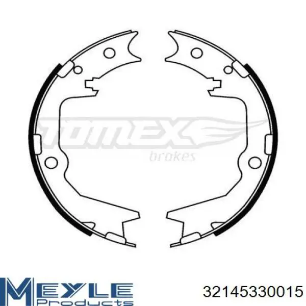 Zapatas de freno de tambor traseras Mitsubishi MN186303 precio, desde 28,03 EUR