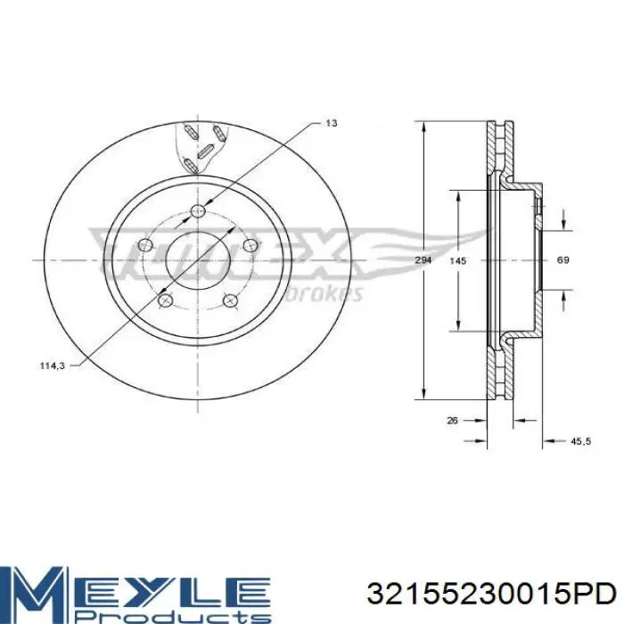Frenos delanteros Chrysler 2AMV5514AA precio, desde 36,23 EUR
