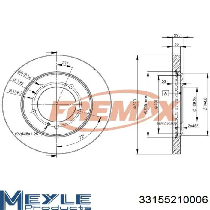 Comprar 5521165D12 Suzuki Freno de disco delantero