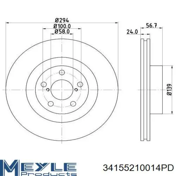 Freno de disco delantero Subaru Impreza 1 GC