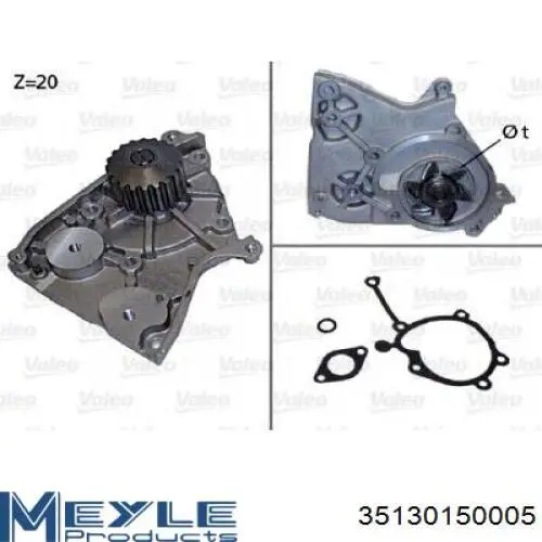 Motor de agua Mazda 8AK115010