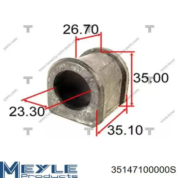 Casquillo de bieleta estabilizadora delantera 71028775 Hyundai/Kia