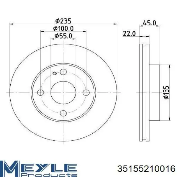Freno de disco delantero Mazda 323 BG