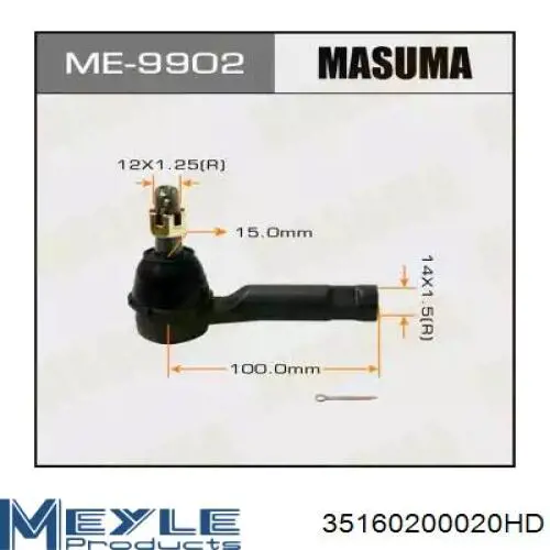 Comprar SR0833 BGA Rótula barra de acoplamiento exterior