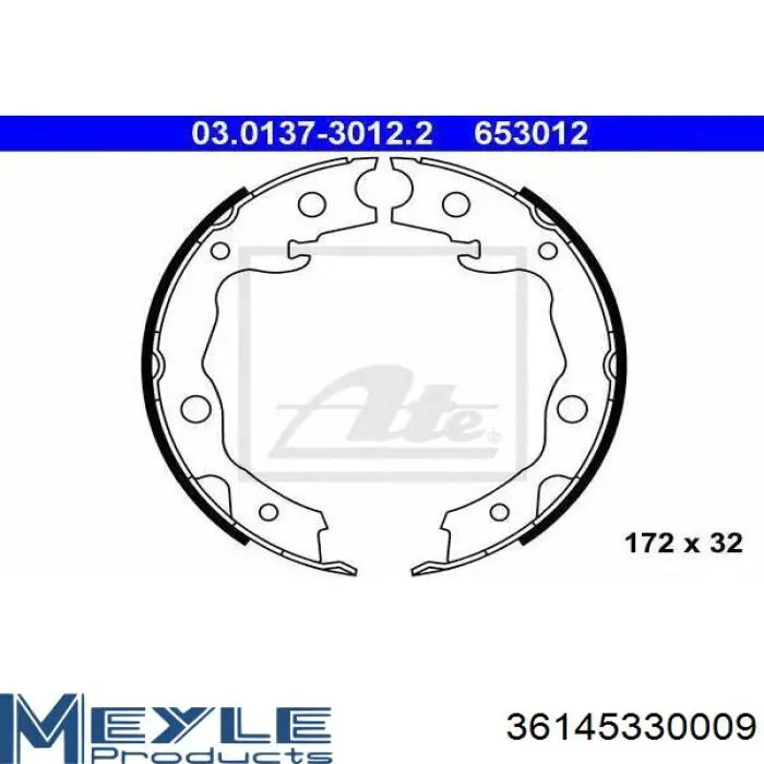 Juego de zapatas de frenos, freno de estacionamiento Nissan Tiida C11X