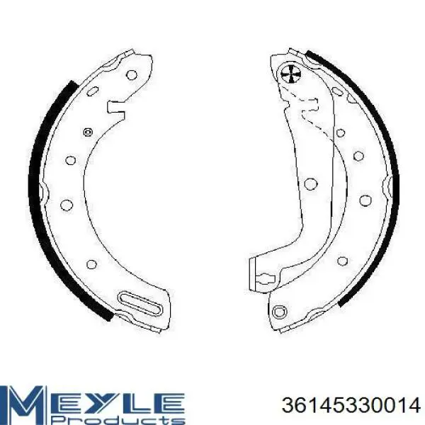 Zapatas de freno 564100 VALEO
