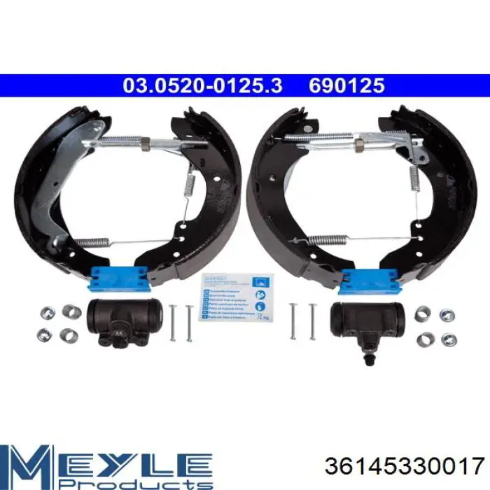 Zapatas de freno traseras Borg&beck BBS6261
