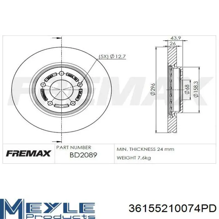 Disco de freno 4020600Q3F Nissan/Infiniti
