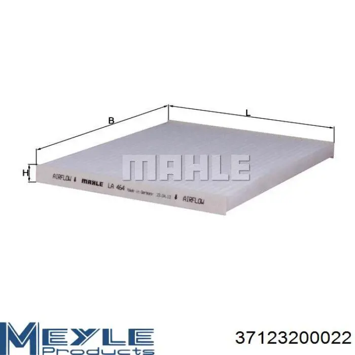 Comprar 37123200022 Meyle Filtro de aire del habitáculo