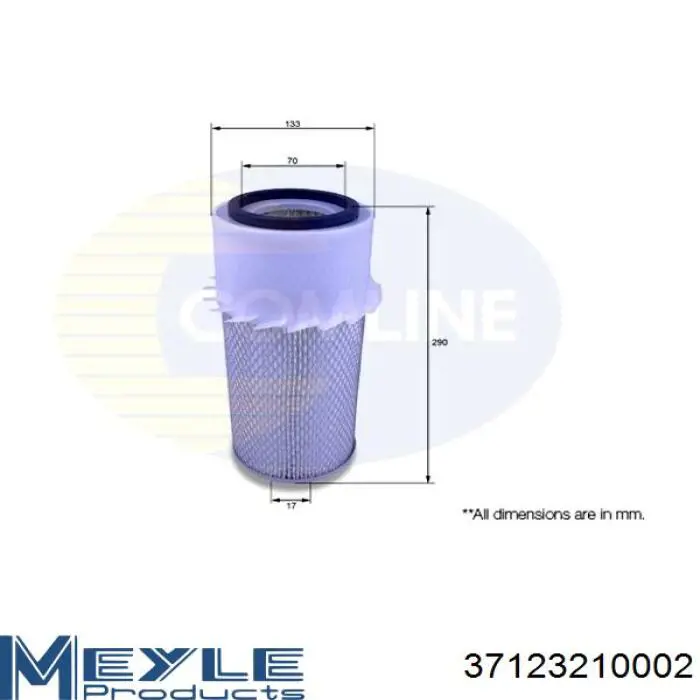 SFVF2552 Starline Filtro de aire de motor
