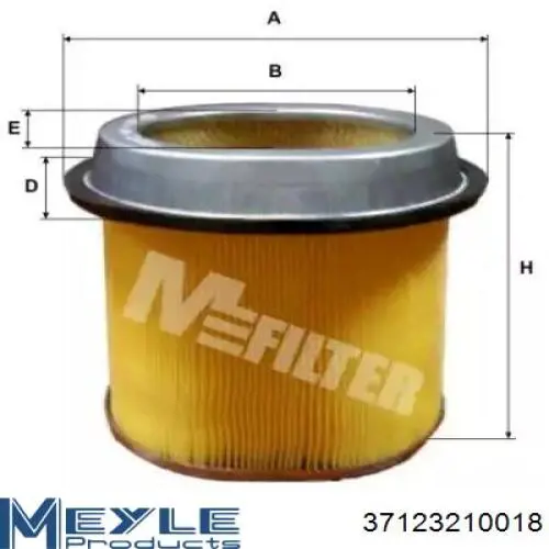 Filtro de aire 37123210018 Meyle