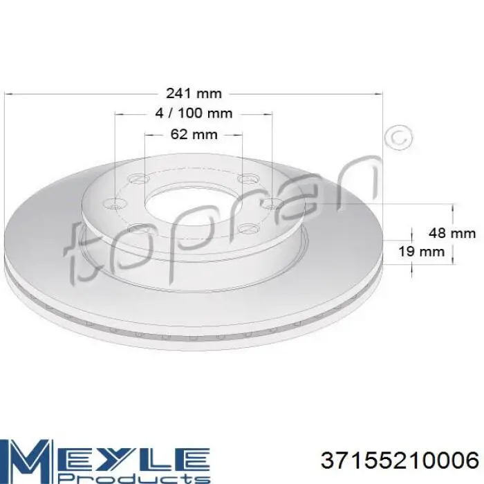 Comprar 5171209000 Hyundai/Kia Freno de disco delantero