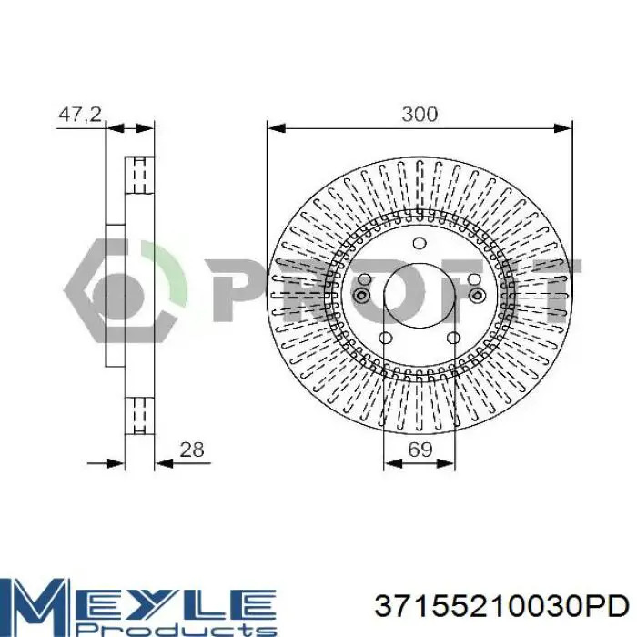 Comprar 4M0615601AD VAG Freno de disco delantero