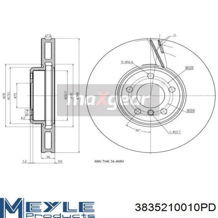 Comprar 18673 ABS Freno de disco delantero