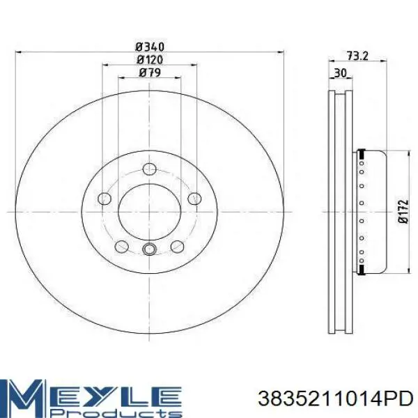 Comprar 0986479E12 Bosch Freno de disco delantero