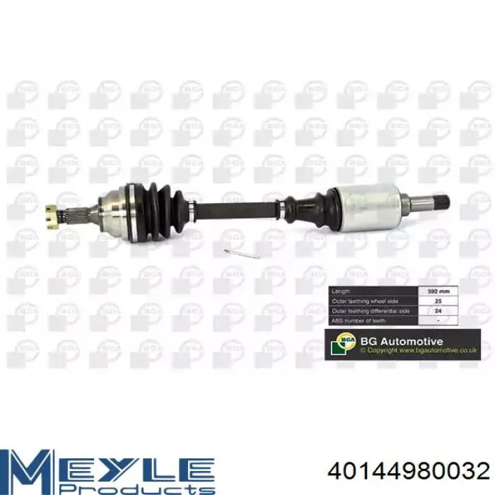 Semieje delantero derecho Talosa 76PE8020 precio, desde 47,64 EUR