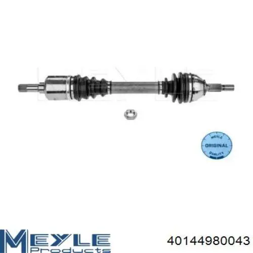 Semieje delantero izquierdo Meyle 40144980043 precio, desde 128,52 EUR