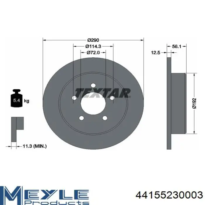 Comprar 0986479205 Bosch Disco de freno trasero