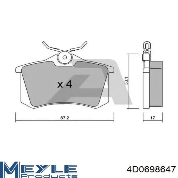 Juego de reparación, pinza de freno delantero Volvo V40 525, 526
