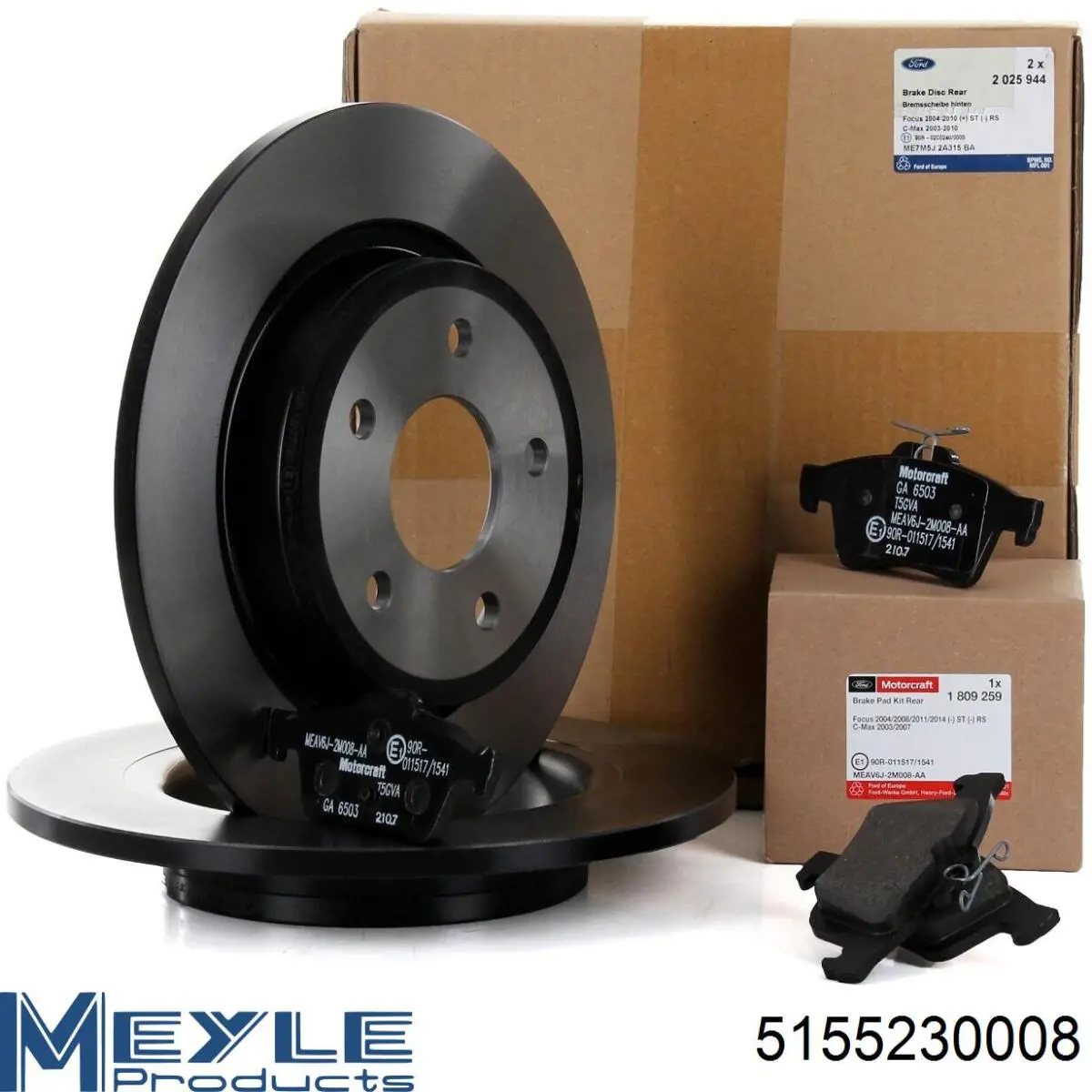 Disco de freno trasero Volvo V40 525, 526