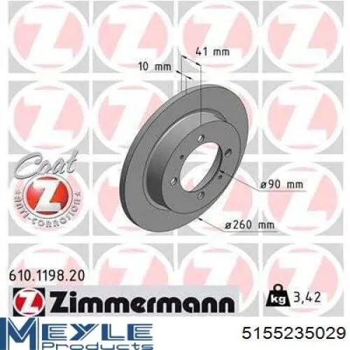 Comprar BDS1367 Jurid/Bendix Disco de freno trasero