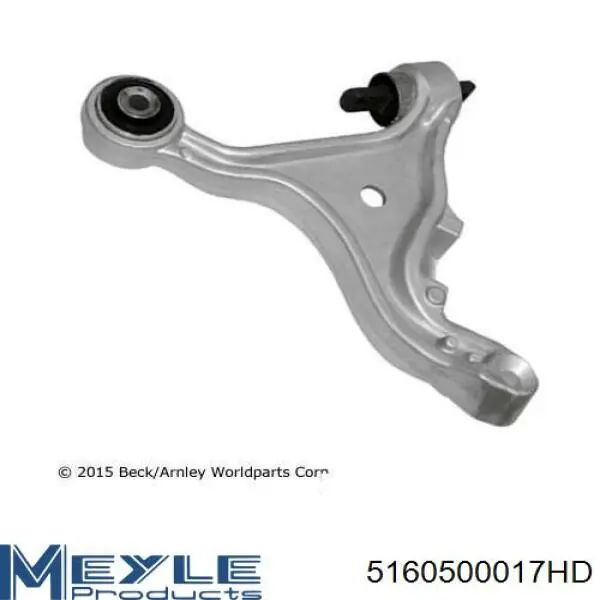 Brazo inferior izquierdo de la suspensión delantera 906037 Polcar