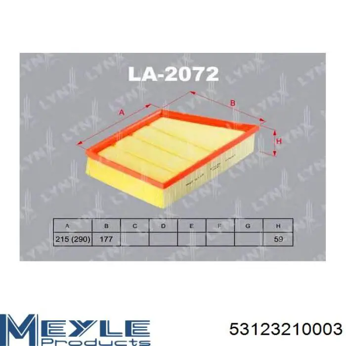 El filtro de aire Mecafilter ELP9377 precio, desde 10,80 EUR