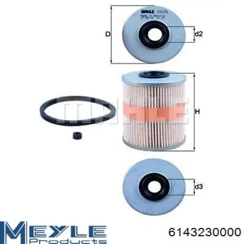 Filtro de gasoil Comline EFF046