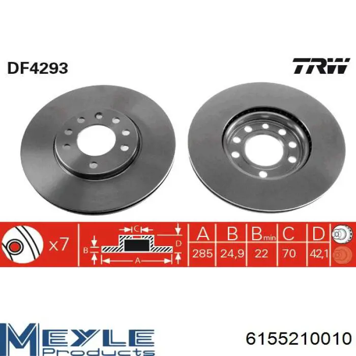 Frenos delanteros Bremsi CD7191V precio, desde 40,25 EUR