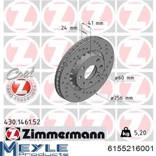 Comprar 569001 Opel Freno de disco delantero