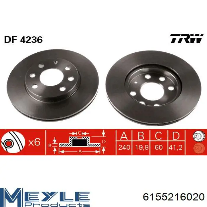 0986351X Brembo Discos
