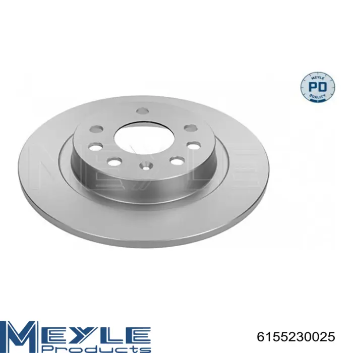 6155230025 Meyle Freno de disco trasero