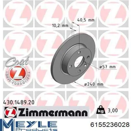 Comprar 23553 Febi Disco de freno trasero