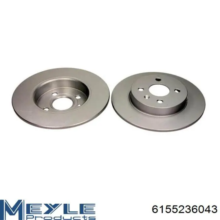 Disco de freno trasero 9072162 FTE