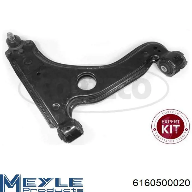 Brazo inferior derecho de la suspensión delantera Meyle 6160500020