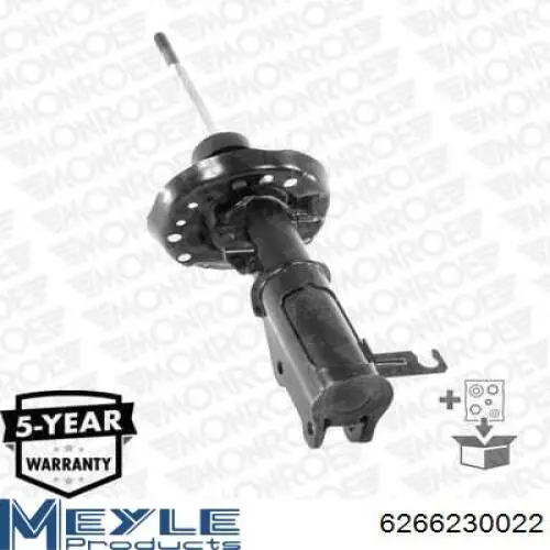 Amortiguador delantero izquierdo Meyle 6266230022 precio, desde 70,00 EUR