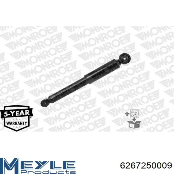 Amortiguador trasero Meyle 6267250009 precio, desde 32,80 EUR
