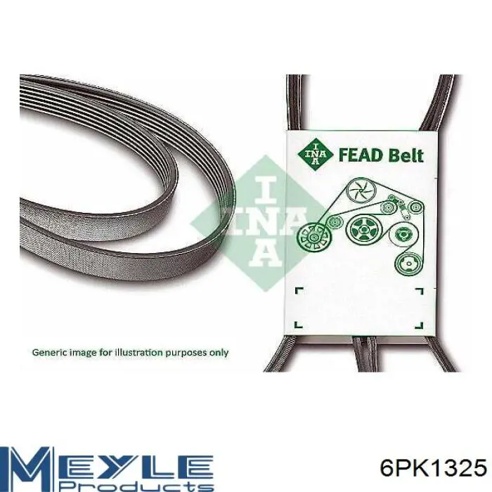 6PK1325 Meyle correa trapezoidal