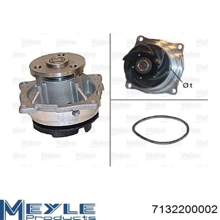 1112899 Ford Bomba refrigerante coche