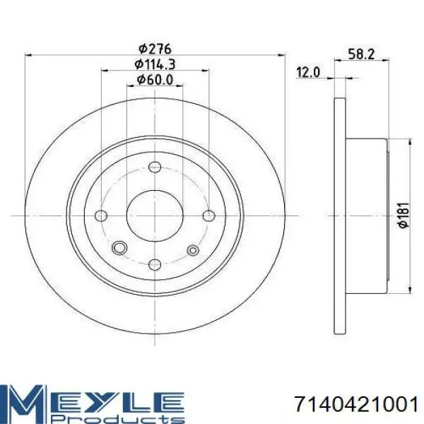 Zapatas de freno traseras Ford 1059500