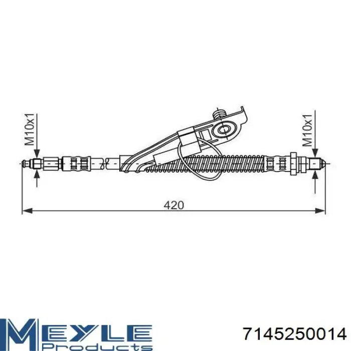 Comprar 19027672 Corteco Latiguillo de freno trasero