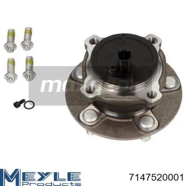 Cubo de rueda trasero 7147520001 Meyle