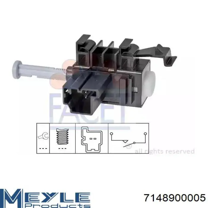 Interruptor de luz de freno Jaguar C2S46706 precio, desde 7,44 EUR