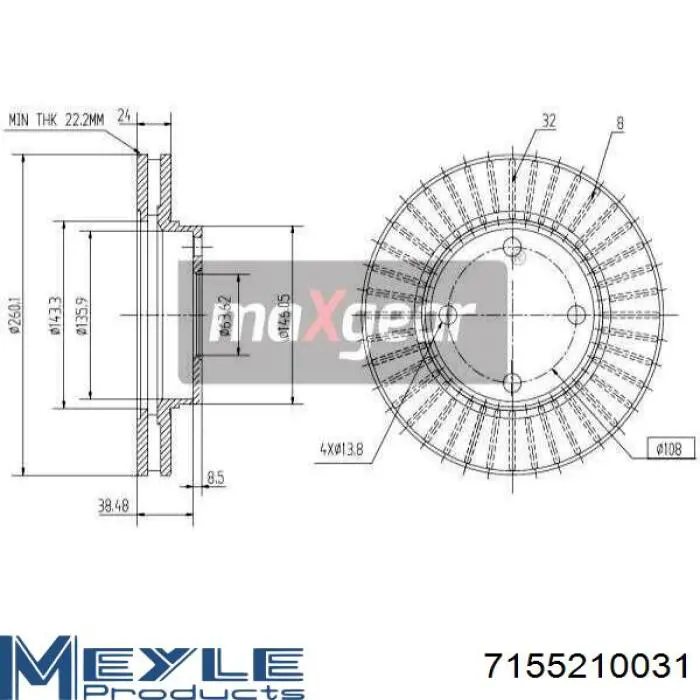 Disco de freno 51026PRO HELLA-PAGID