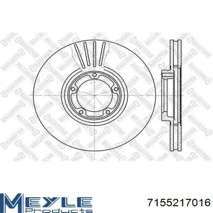 Comprar CD6848V Bremsi Freno de disco delantero