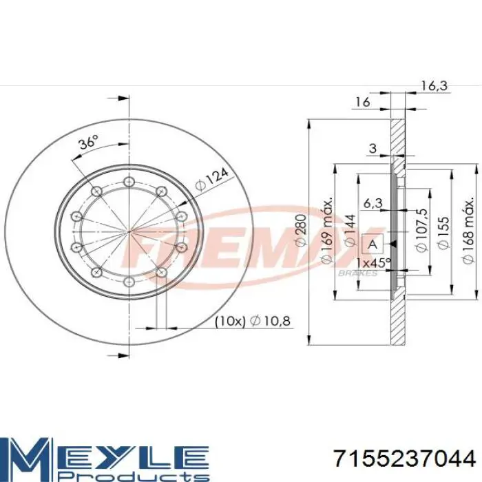 Disco de freno trasero Motaquip LVBD1235Z precio, desde 28,43 EUR