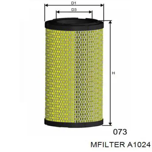 El filtro de aire Mfilter A1024 precio, desde 17,60 EUR