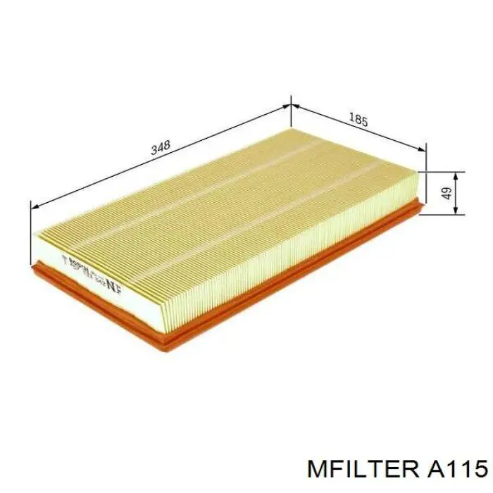 El filtro de aire Mfilter A115 precio, desde 8,36 EUR