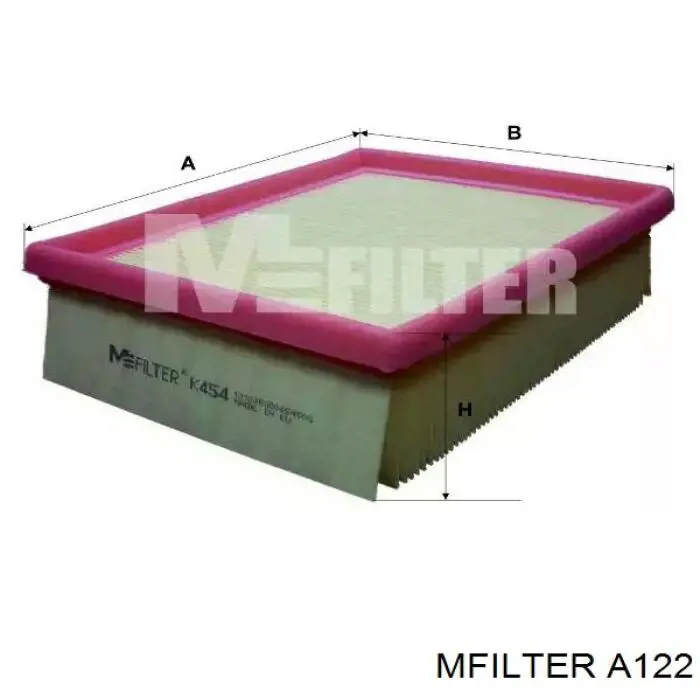 A122 Mfilter filtro de aire