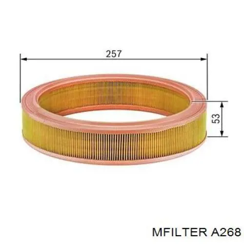 A268 Mfilter filtro de aire